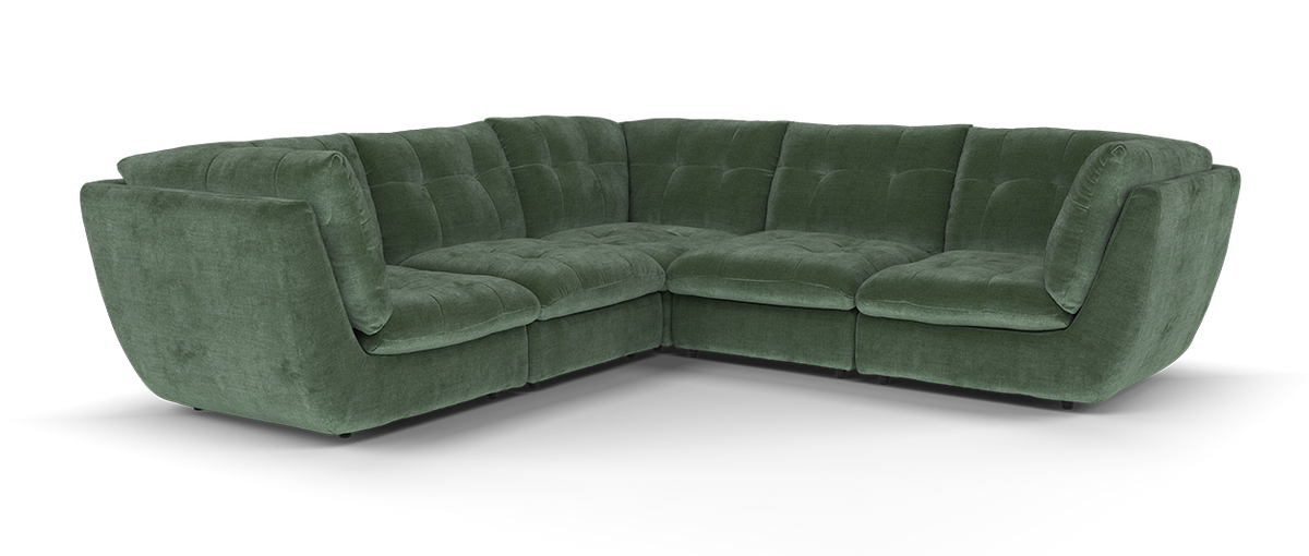 The Cocoon – 3 Corner 3 Seater Sofa – Green