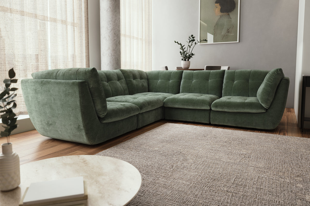 The Cocoon – 3 Corner 3 Seater Sofa – Green