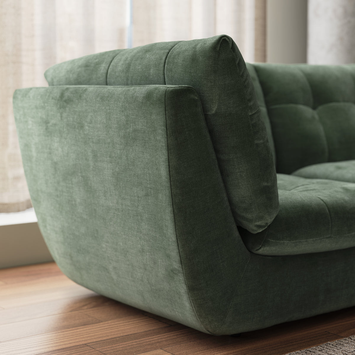 The Cocoon – 3 Corner 3 Seater Sofa – Green