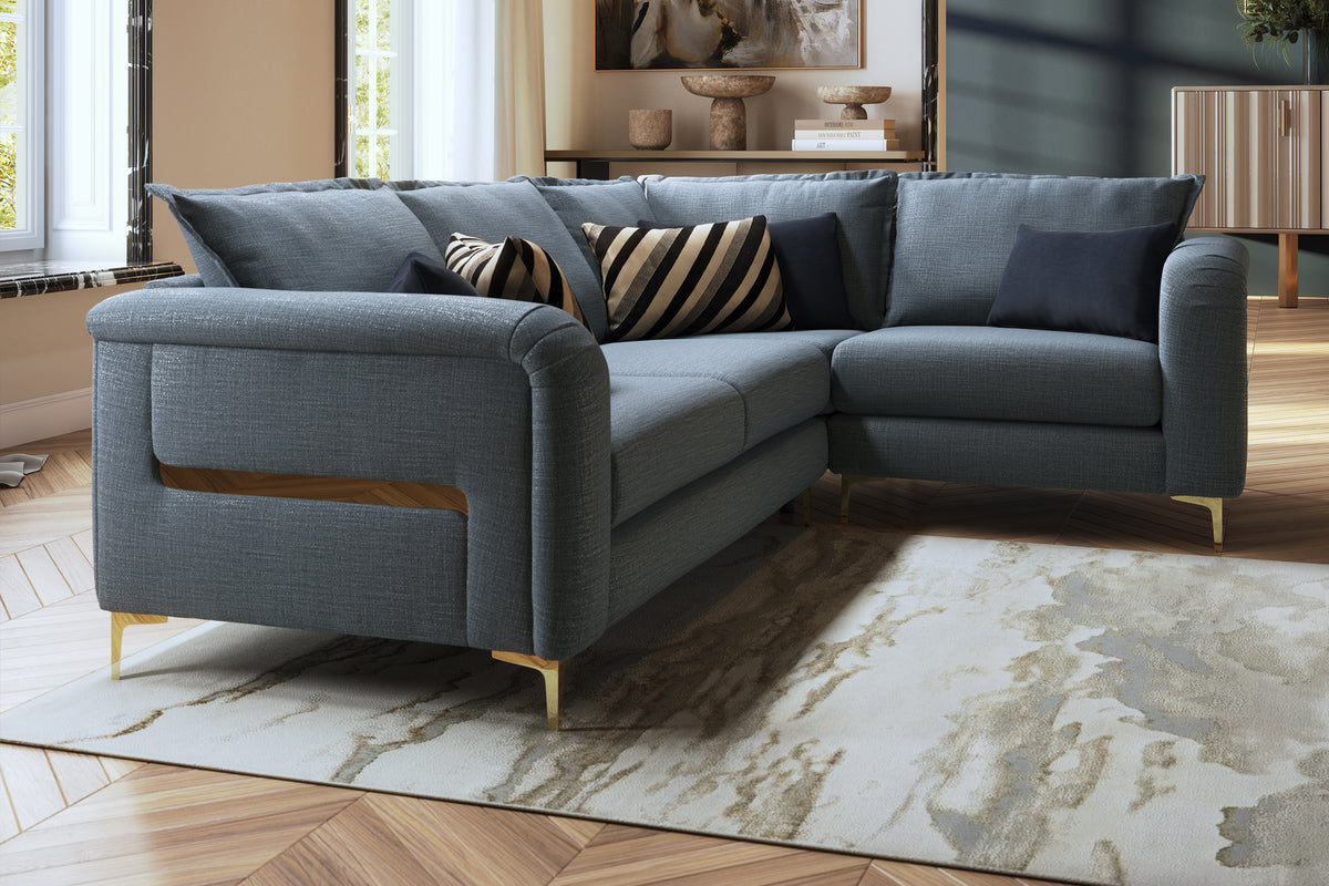 Eastwood – 3 Corner 1 Sofa with Trim – Blue