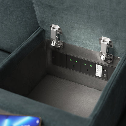 Carrera – 3 Str, Corner, Smart Console, 1.5 Str, Pow Rec, Pow Hdrst – Blue