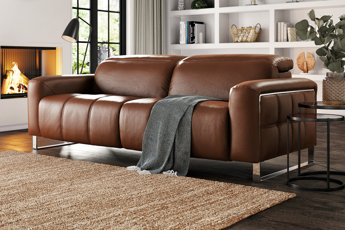 Marvella – 3 Corner 1.5 Chaise Sofa with Power Recliner – Beige