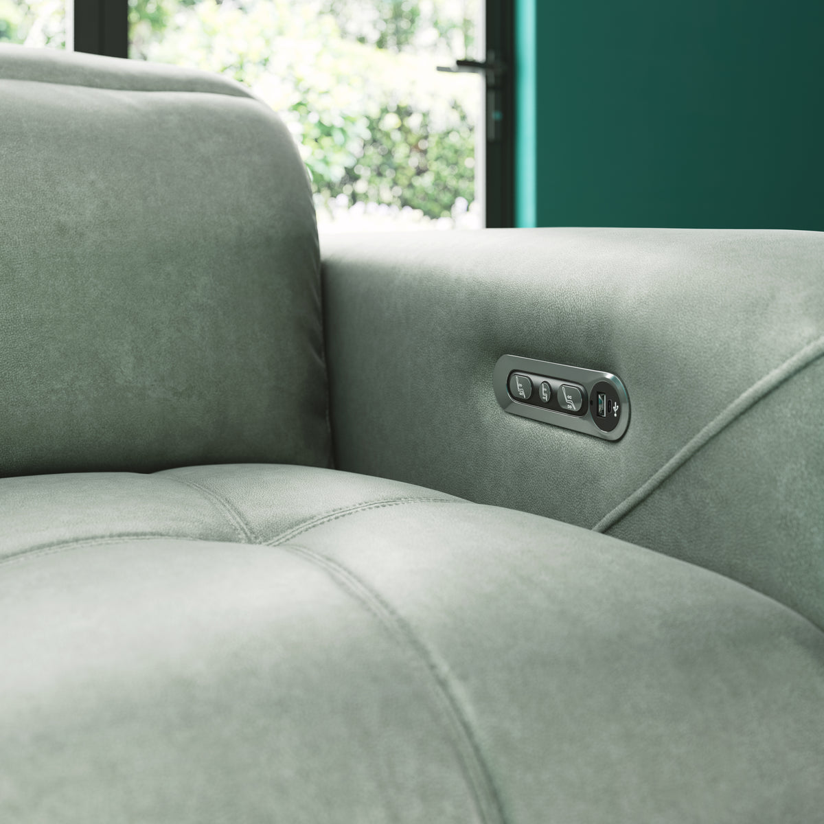 Marvella – 3 Corner 1.5 Chaise Sofa with Power Recliner – Beige