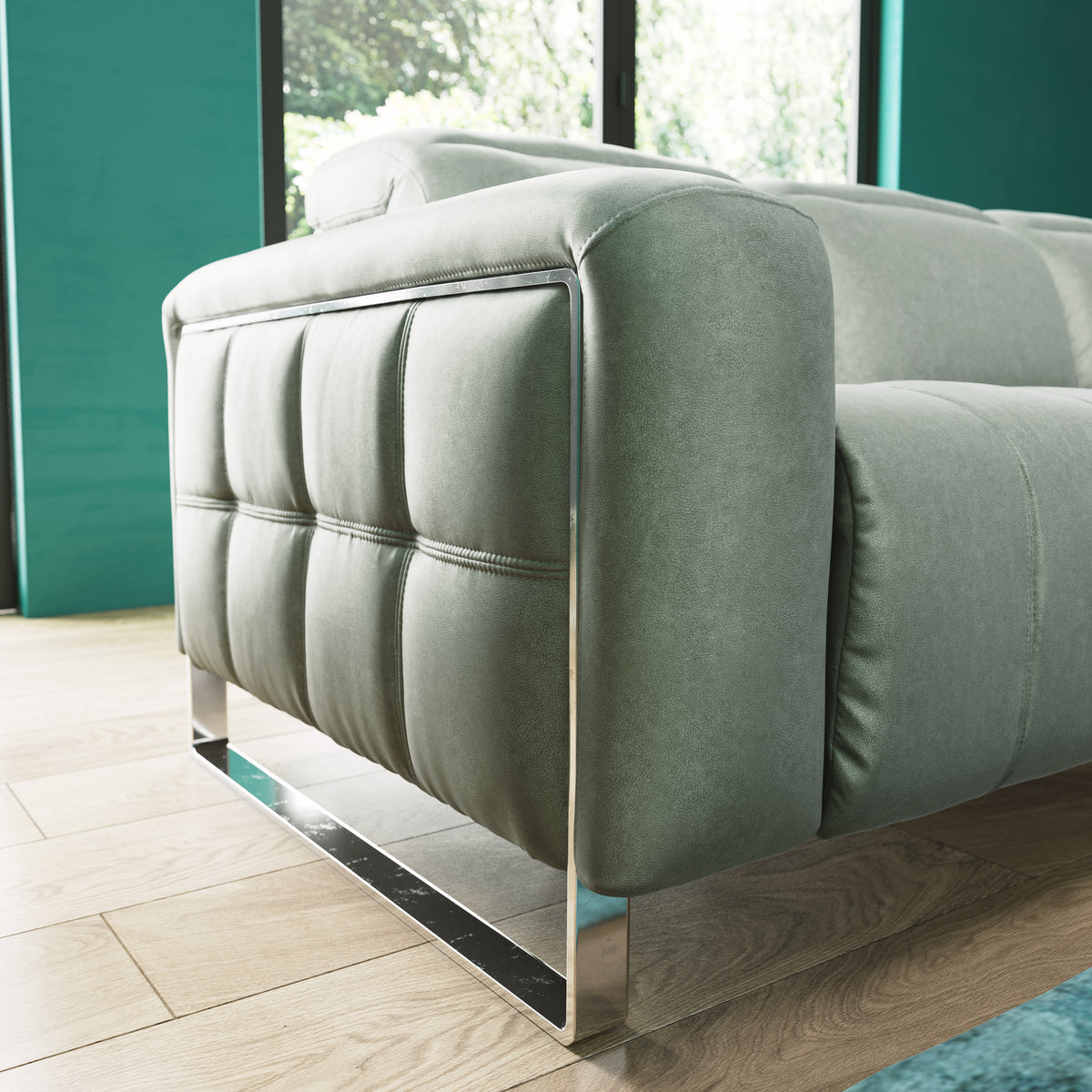 Marvella – 3 Corner 1.5 Chaise Sofa with Power Recliner – Beige