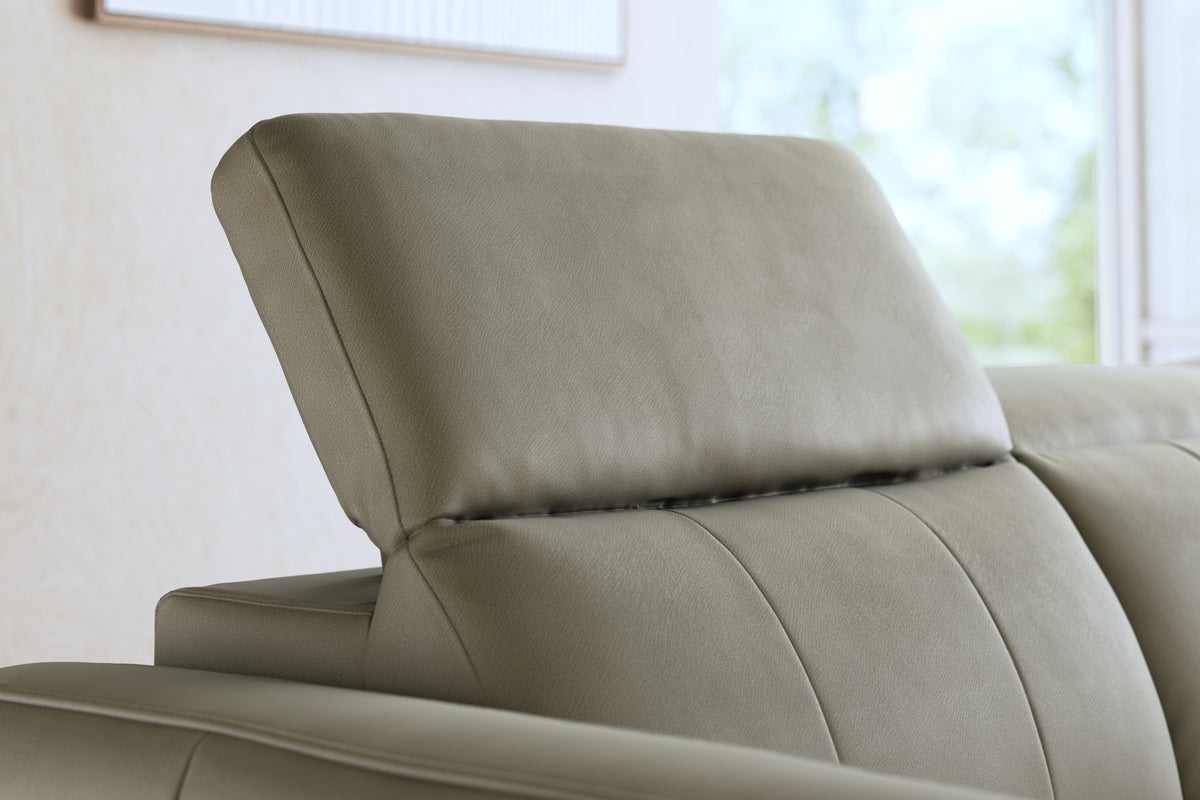 Jax – 3 Cnr 1.5 Chaise, Double Pow Recliner, Headrest & Storage – Brown