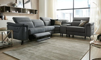 Ezra – 3 Corner 1.5 Sofa – Black
