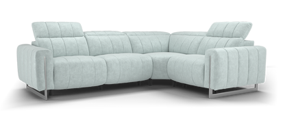 The Paramount – 3 Corner 1.5 Power Recliner Sofa with Headrest – Grey