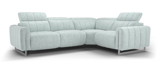The Paramount – 3 Corner 1.5 Power Recliner Sofa with Headrest – Grey