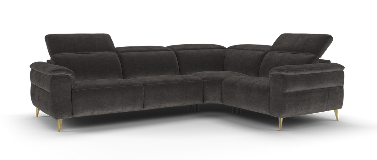 Milan – 3 Corner 1.5 Sofa without Trim – Brown