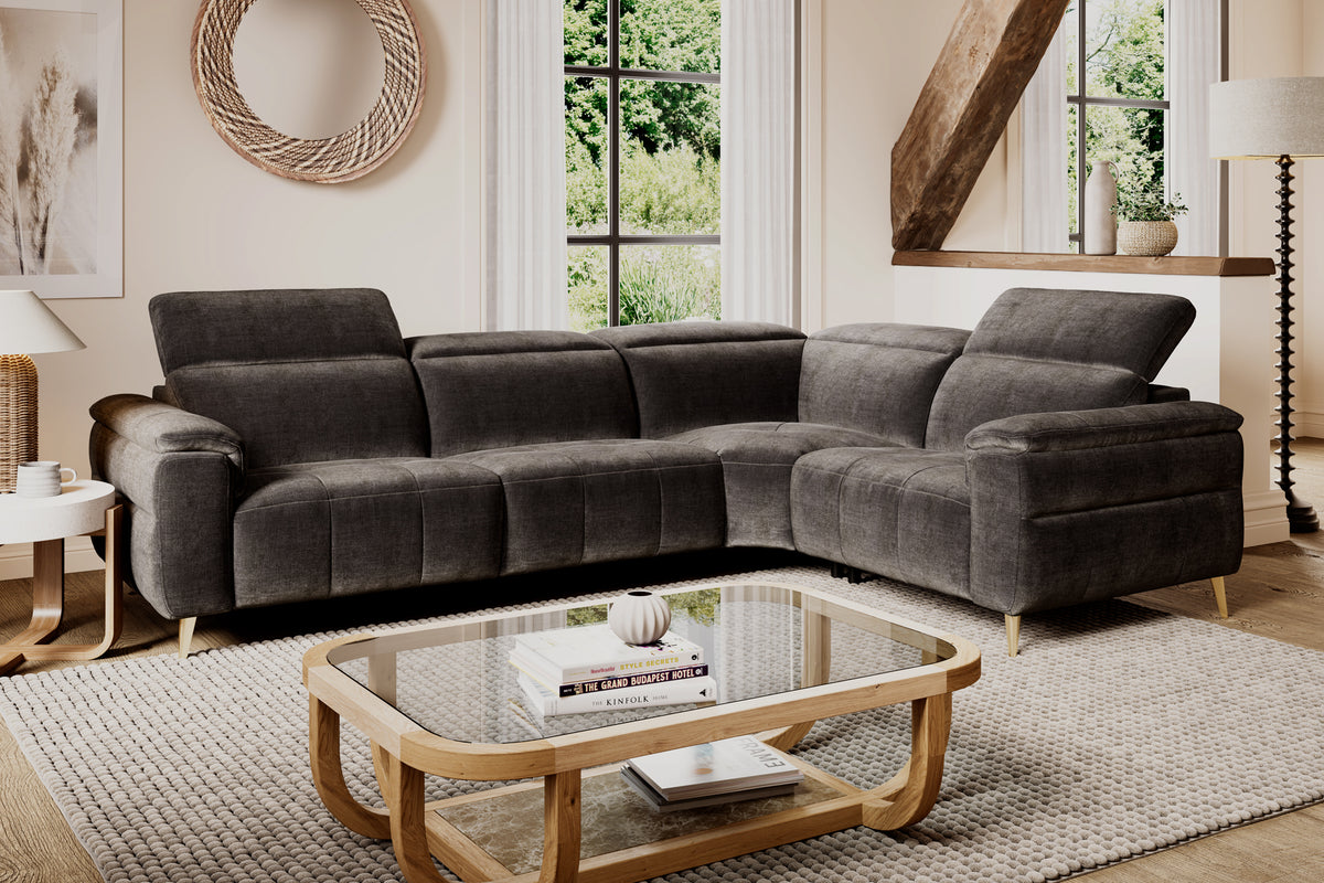 Milan – 3 Corner 1.5 Sofa without Trim – Brown