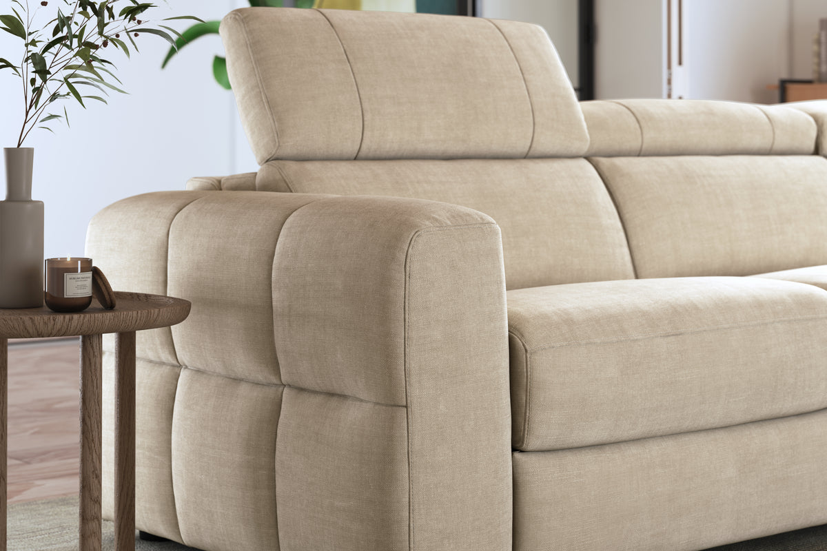 Colorado – 3 Corner 1.5 Power Recliner Sofa – Beige