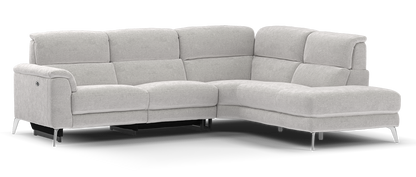 Illinois – 2 Seater Power Recliner, Corner, 1 Seater Terminal – Grey