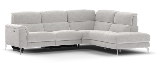 Illinois – 2 Seater Power Recliner, Corner, 1 Seater Terminal – Grey