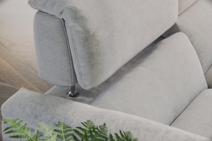 Illinois – 2 Seater Power Recliner, Corner, 1 Seater Terminal – Grey