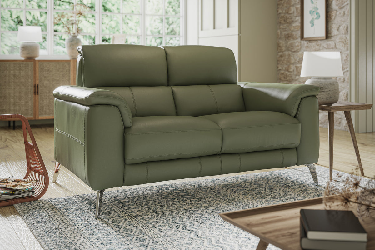 Illinois – 2 Corner 1 Power Recliner Sofa with Power Headrest – Silver
