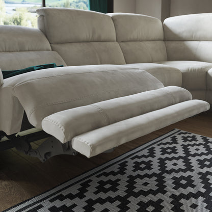 Illinois – 2 Corner 1 Power Recliner Sofa with Power Headrest – Silver