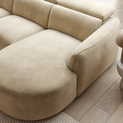 The Serene – 3 Corner 1 Power Recliner Sofa with Headrest and Console – Green