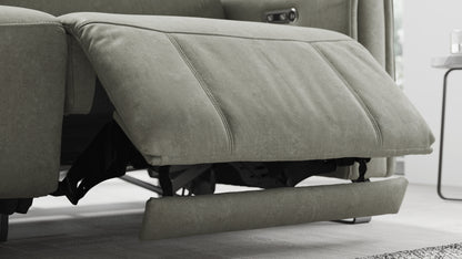 The Ravello – 2 Corner 1 Power Recliner Sofa, Headrest & Lumbar – Blue
