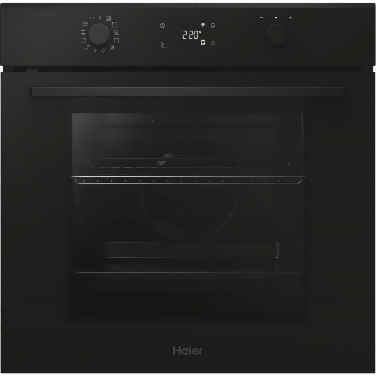 Haier ID Series 2 Built In Electric Single Oven - Black - Front shot