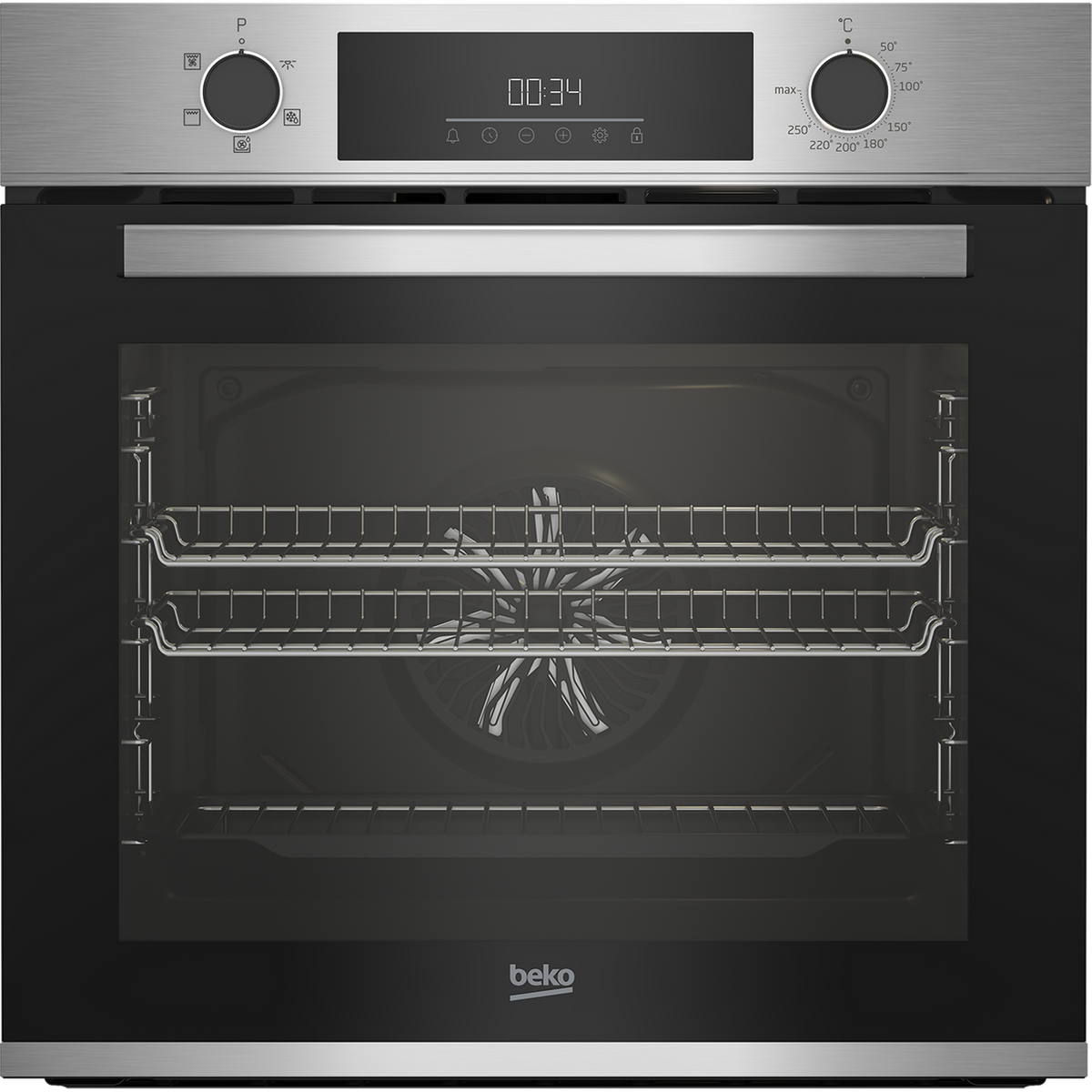 Beko Electric Single Oven - Stainless Steel  - Front shot