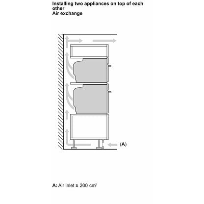 NEFF N70 Slide & Hide® Built In Electric Single Oven - Graphite - Dimensions