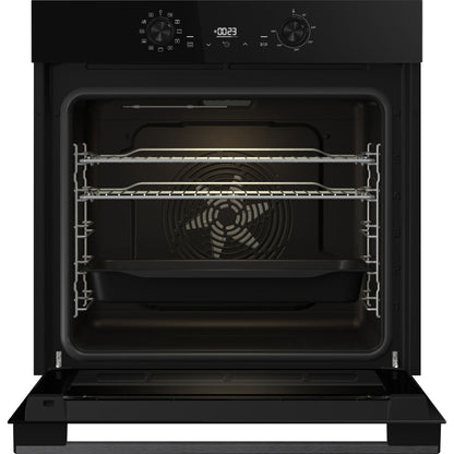 Hisense Hi2 BI622ABPGUK Built In Electric Single Oven - Jet Black - Door open