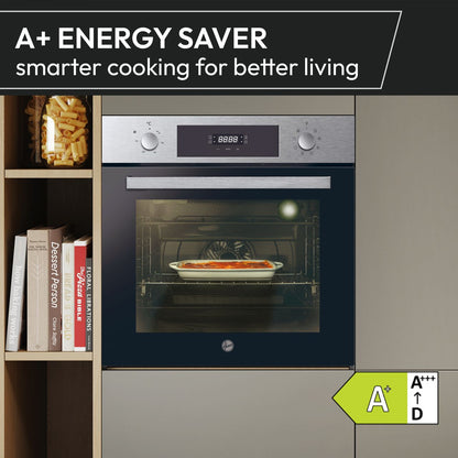 Hoover H-OVEN 300 Built In Electric Single Oven - Stainless Steel - Annotation -  Energy saver shot