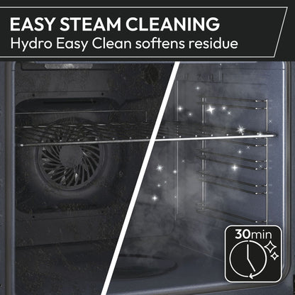 Hoover H-OVEN 300 Built In Electric Single Oven - Stainless Steel - Annotation - Steam cleaning shot