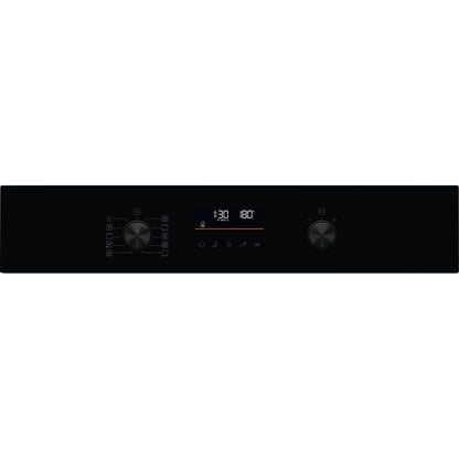 AEG SenseCook Aqua Built In Electric Single Oven - Black - Control panel shot