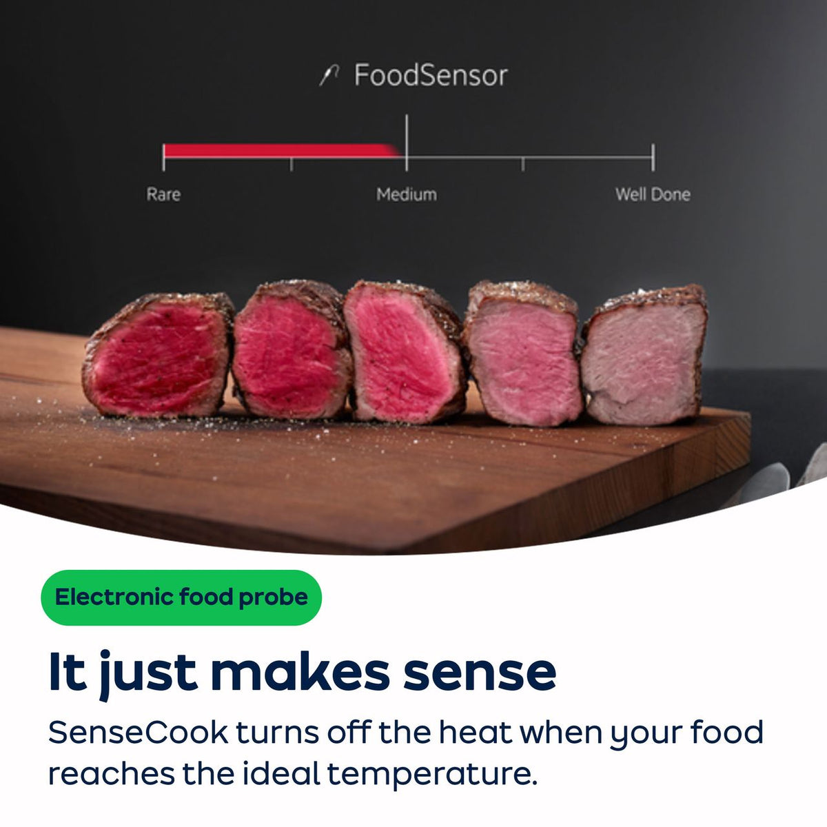 AEG 6000 SenseCook® Built In Electric Single Oven - Black - AO Annotation - Sensecook