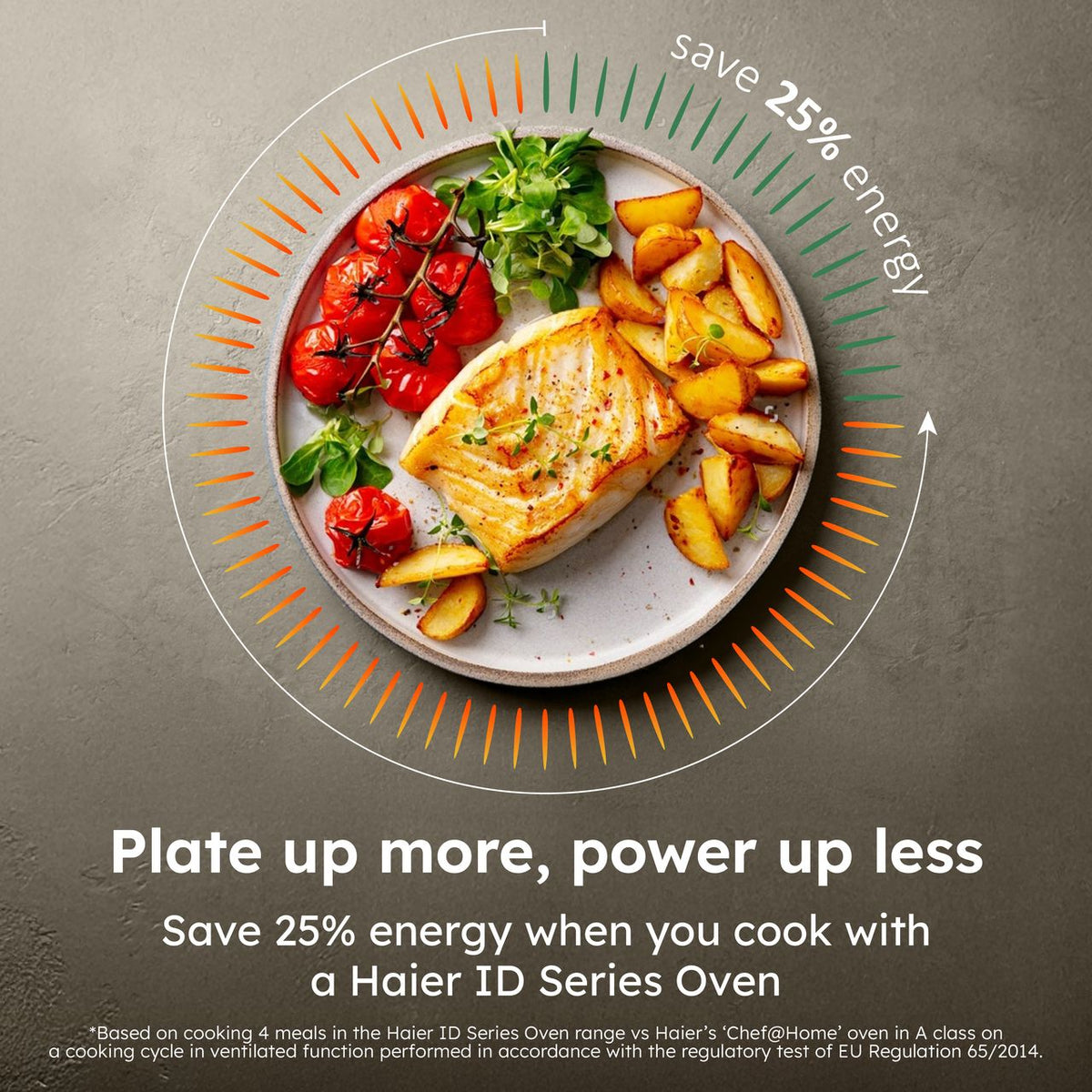 Haier ID Series 2 Built In Electric Single Oven - Black - Annotation - Save energy shot 