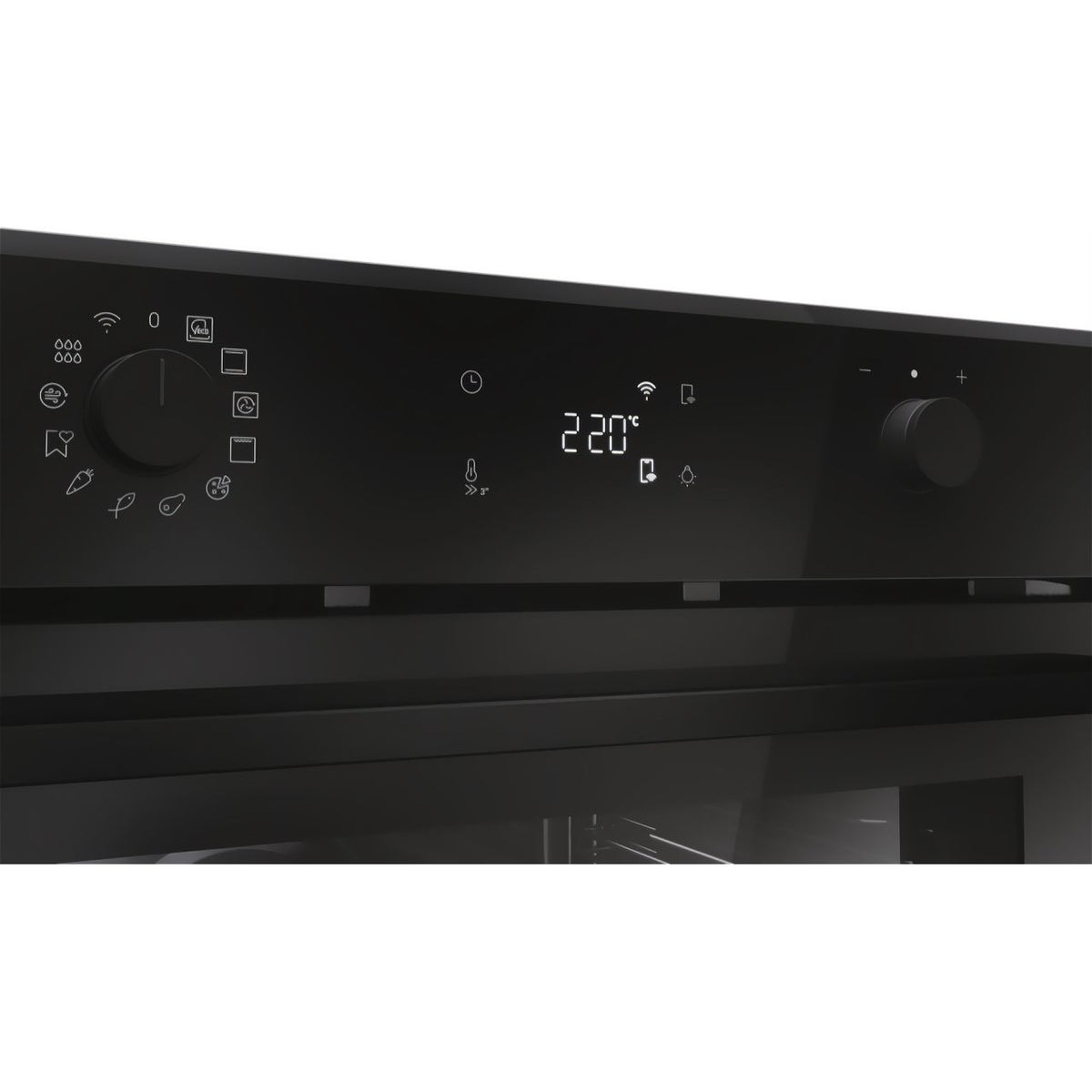 Haier ID Series 2 Built In Electric Single Oven - Black - Control panel