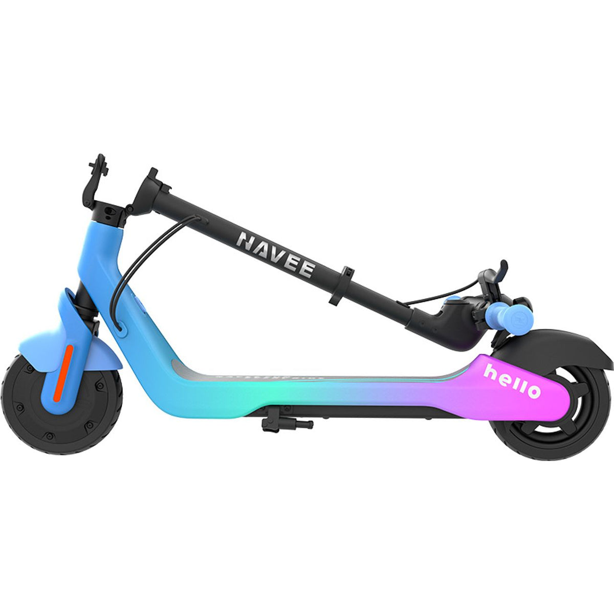 Navee Electric Scooter - side collapse shot 