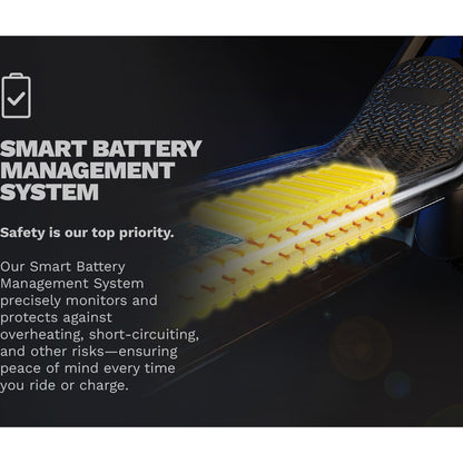 Pure Air 6 Ultra Max Suspension Electric Scooter - Annotation - Smart battery management