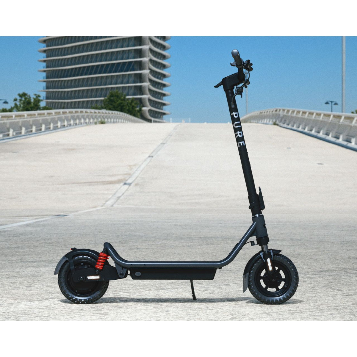 Pure Air 6 Ultra Max Suspension Electric Scooter - Scooter outside