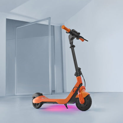 Navee Electric Scooter - Parked with pink light underneath
