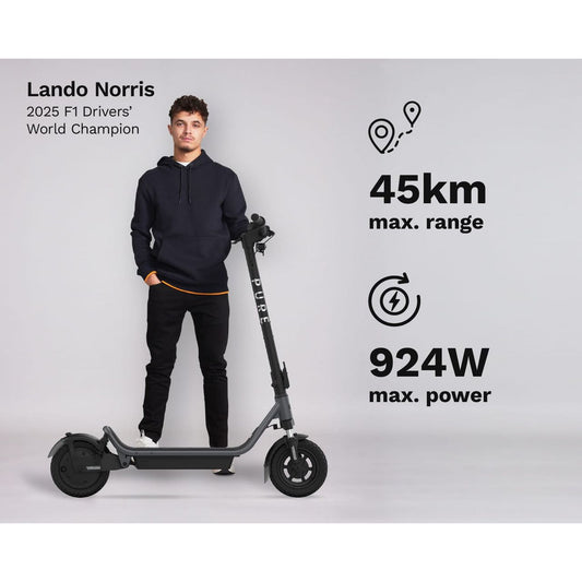 Pure Air 6 Suspension Electric Scooter - Annotation - Lando Norris
