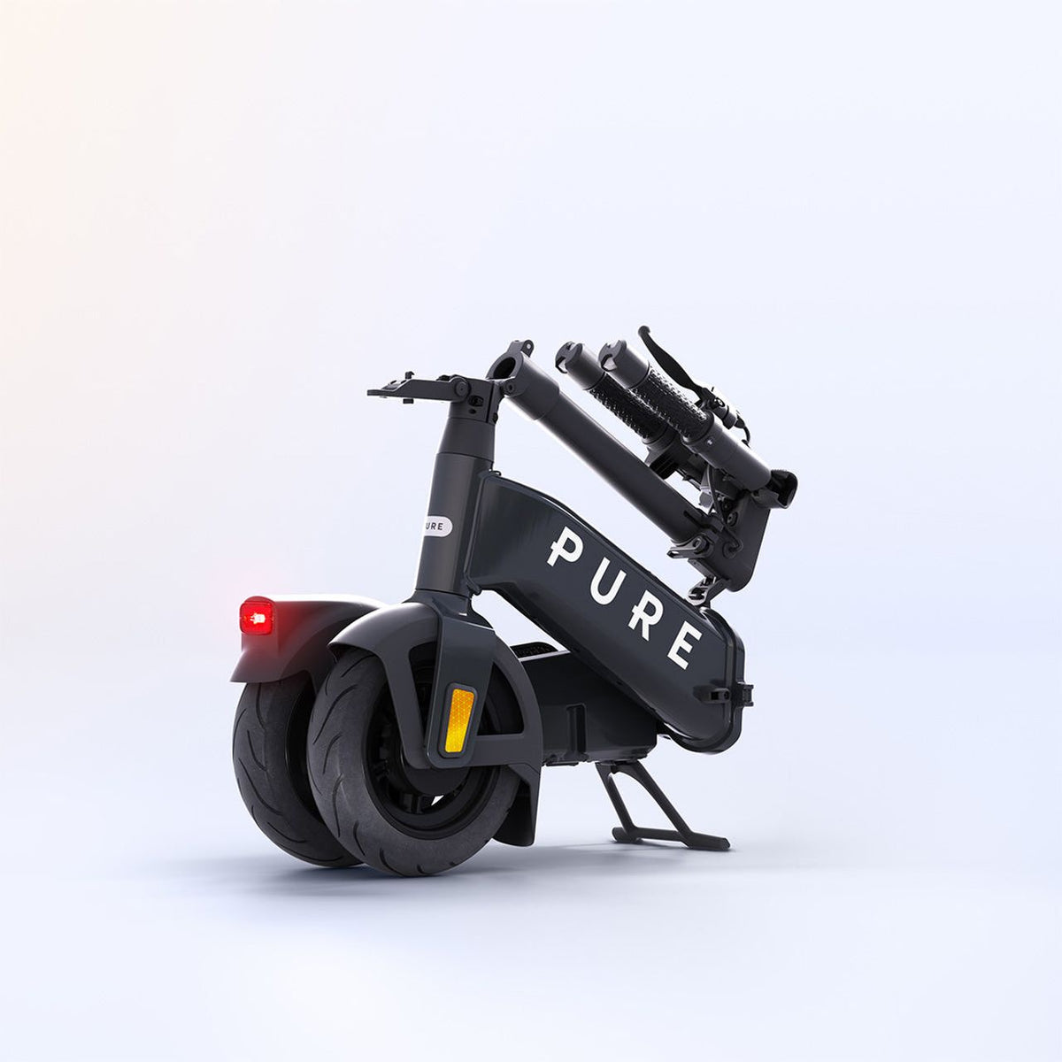 Pure Flex Electric Scooter - close up collapsed shot