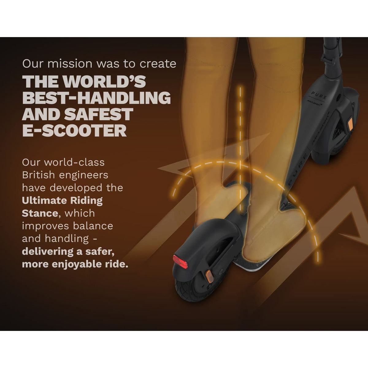 Pure McLaren Flex Electric Scooter - Annotation - Safest e-scooter