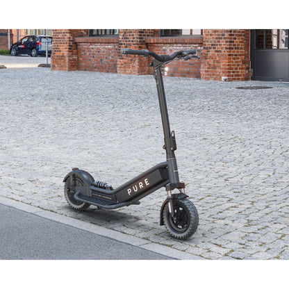 Pure Escape Ultra Max Suspension Electric Scooter - Scooter in street
