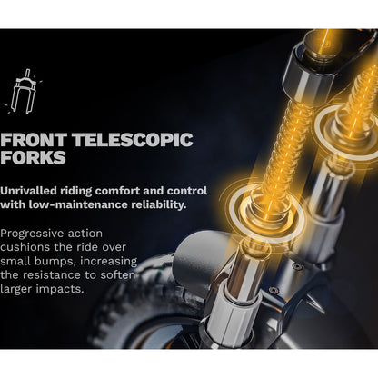 Pure Air 6 Ultra Suspension Electric Scooter - Annotation - Front telescopic forks