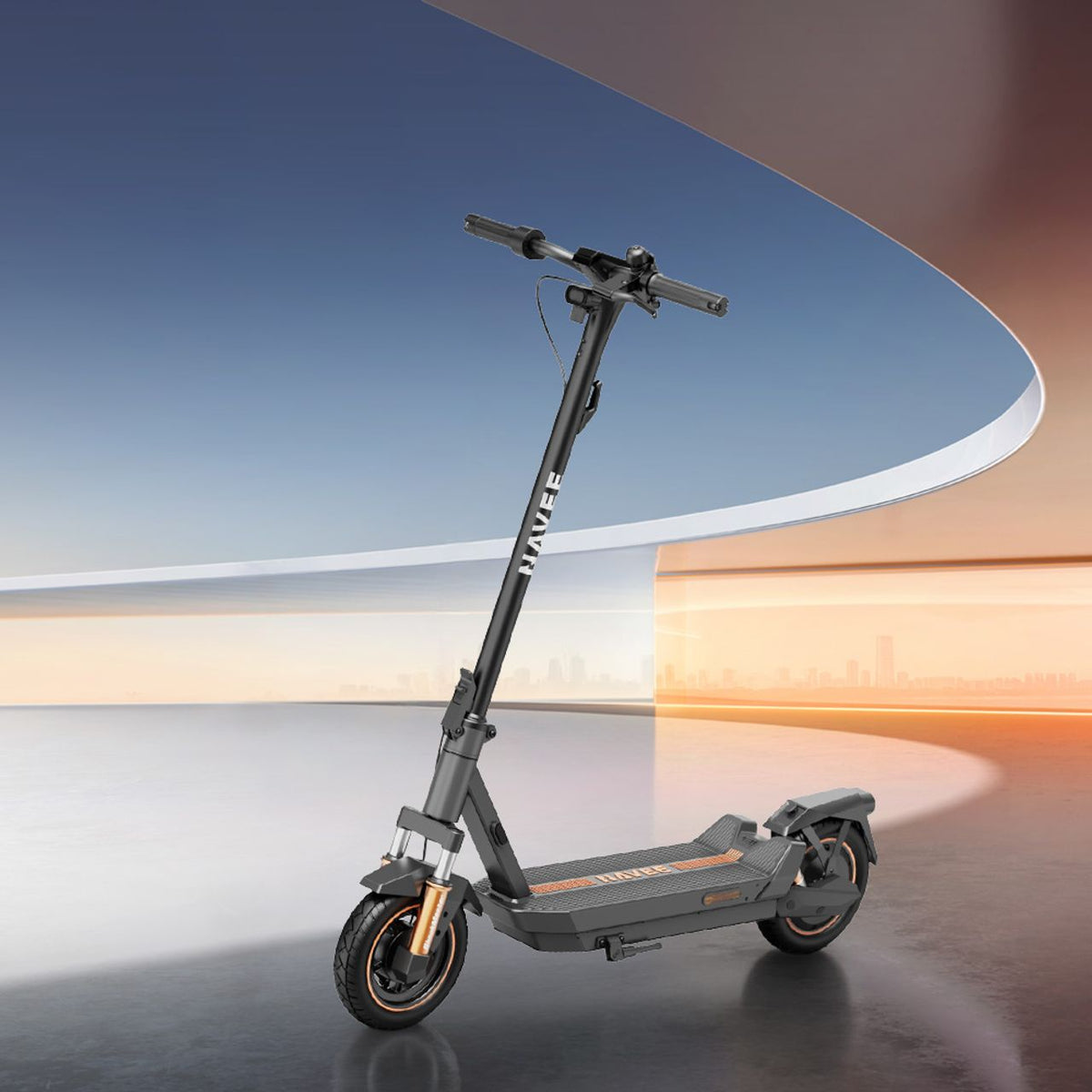 Navee Electric Scooter - scooter in landscape shot