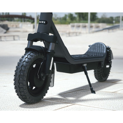 Pure Air 6 Suspension Electric Scooter - close up stand outside shot