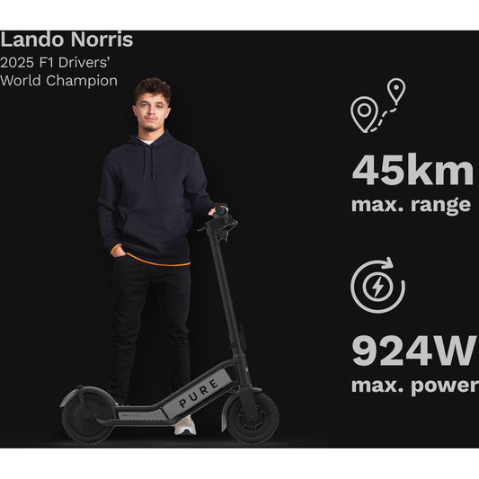 Pure Escape Electric Scooter - Annotation - Lando Norris