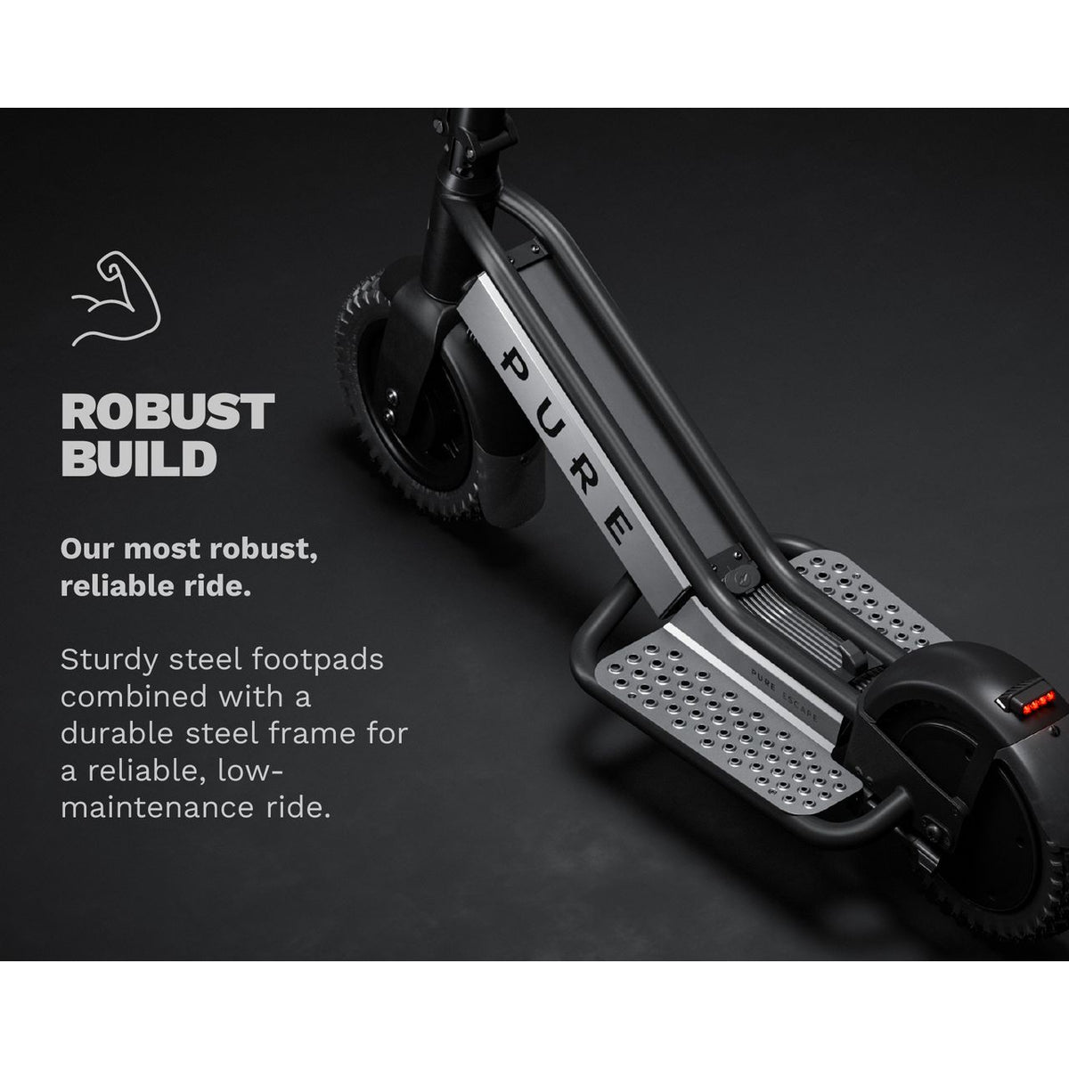 Pure Escape Electric Scooter - Annotation - Robust build