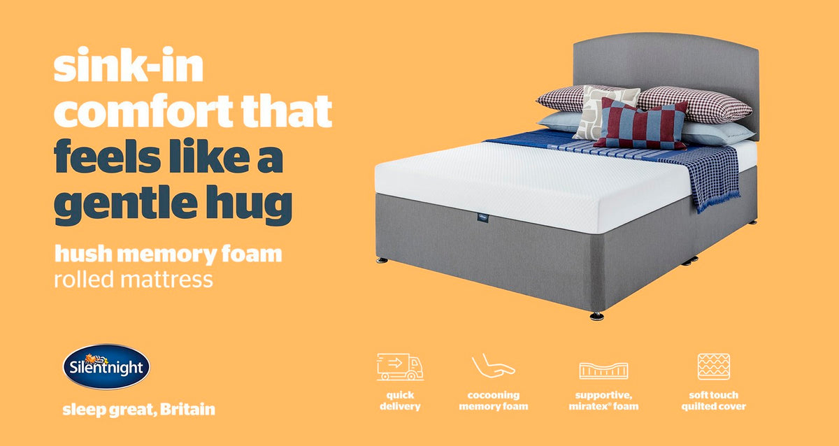 Silentnight Hush Memory Foam Rolled Mattress – Double (4 ft 6) Mattress – image 5