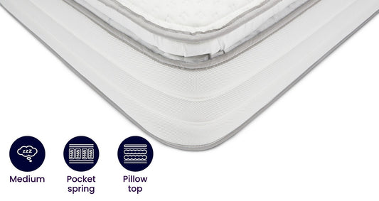 Cool Comfort 2000 Pocket Pillow Top Mattress – Double Mattress – image 1