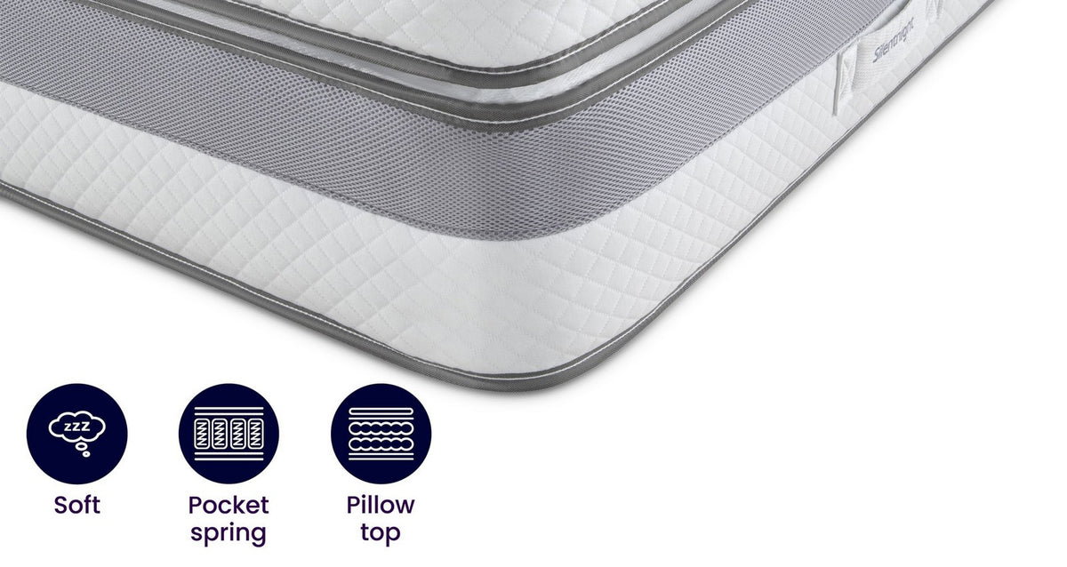 Silentnight 3000 Pocket Memory Cool Boxtop Mattress – Double (4ft 6) Mattress – image 3