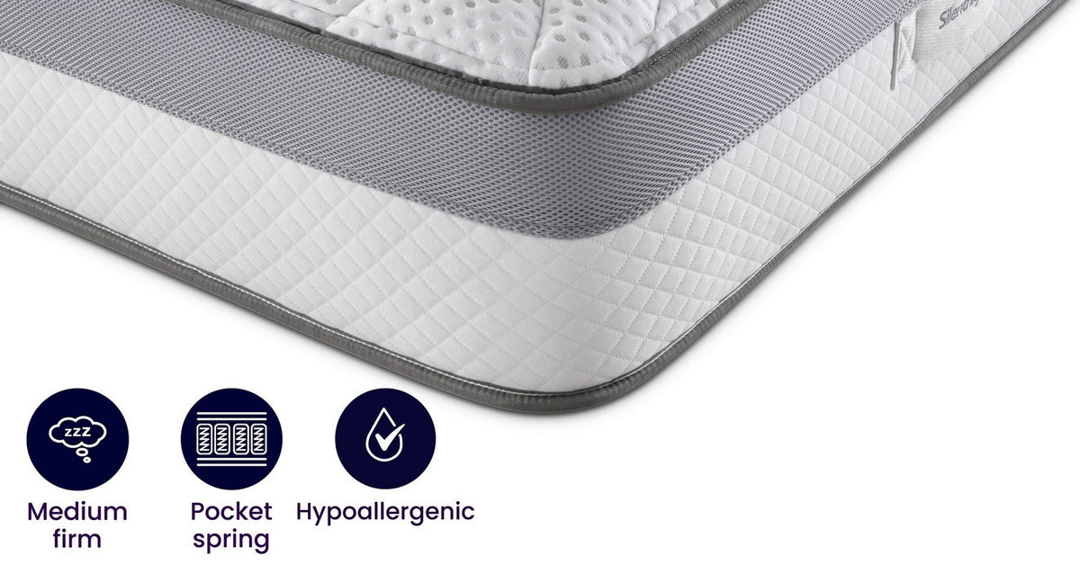 Silentnight 1000 Pocket Memory Cool Mattress – Double (4ft 6) Mattress – image 3