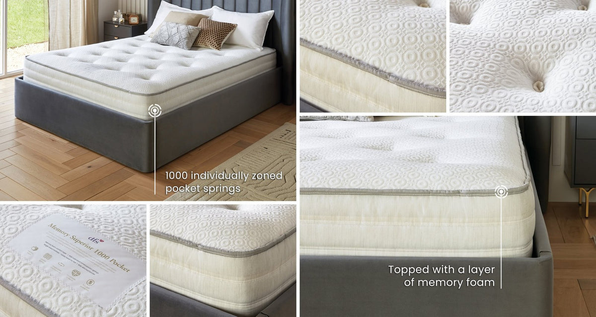 Memory Superior 1000 Pocket Mattress – Double Mattress – image 7